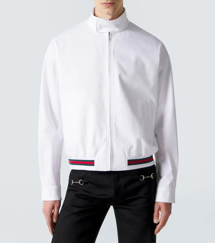 Gucci Web Stripe cotton twill jacket | Thumbnail 3