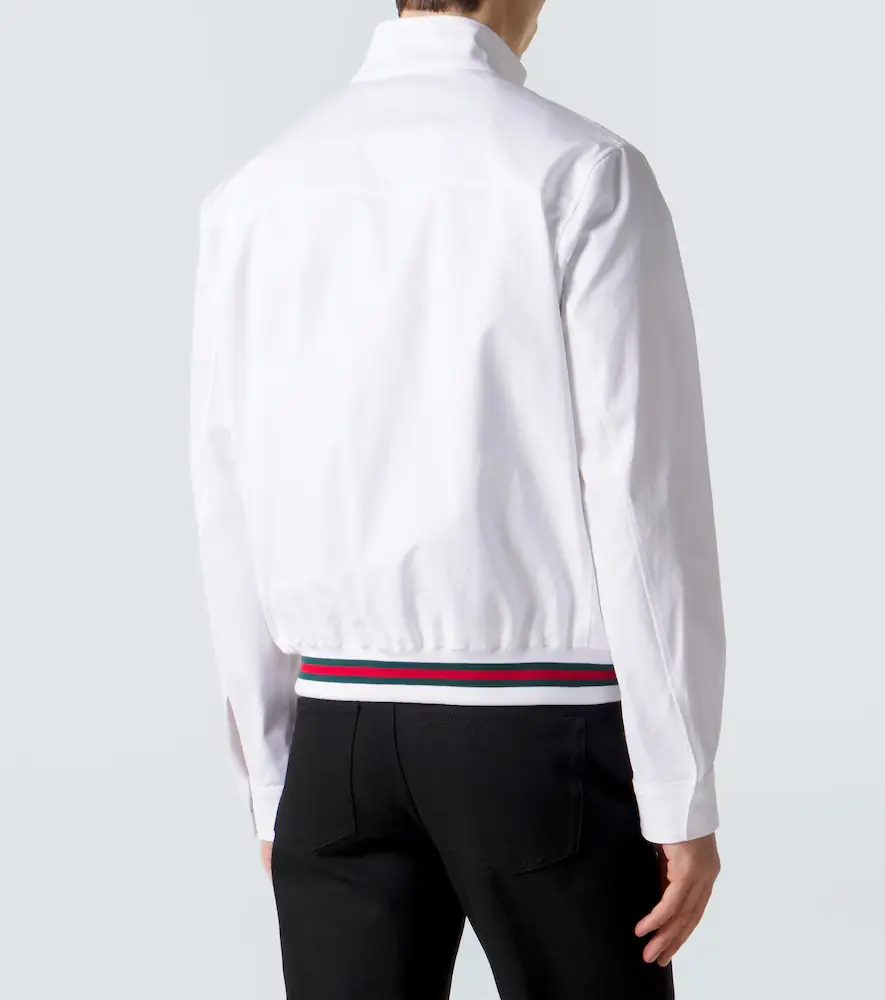 Gucci Web Stripe cotton twill jacket | Thumbnail 5