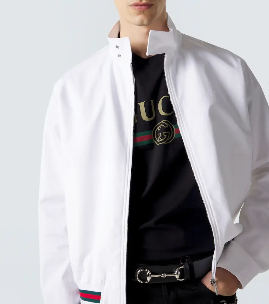 Gucci Web Stripe cotton twill jacket | Thumbnail 6