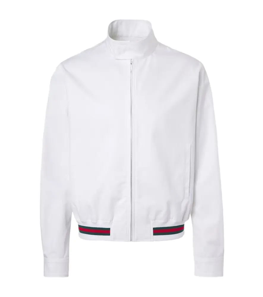 Gucci Web Stripe cotton twill jacket | Image 1 Gucci Web Stripe cotton twill jacket | Image 1