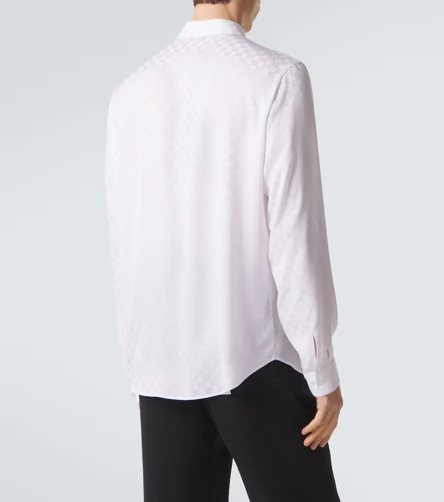 Gucci GG silk jacquard shirt | Thumbnail 2 Gucci GG silk jacquard shirt | Thumbnail 2
