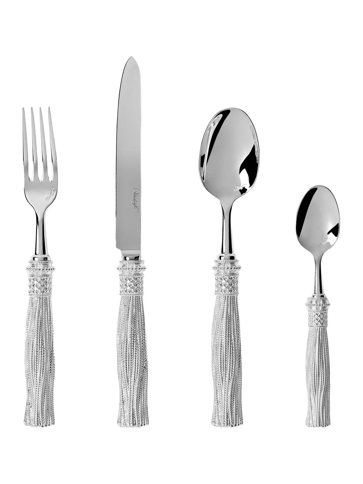 Christofle Pompon silver-plated cutlery set