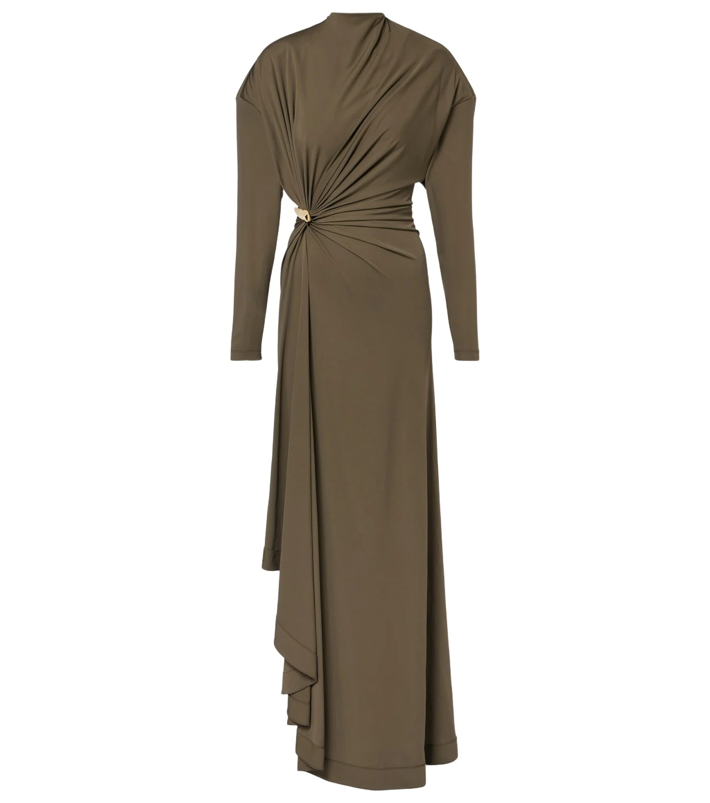 Gathered crêpe jersey maxi dress Gathered crêpe jersey maxi dress
