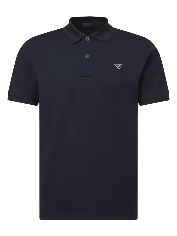 Cotton piqué polo shirt