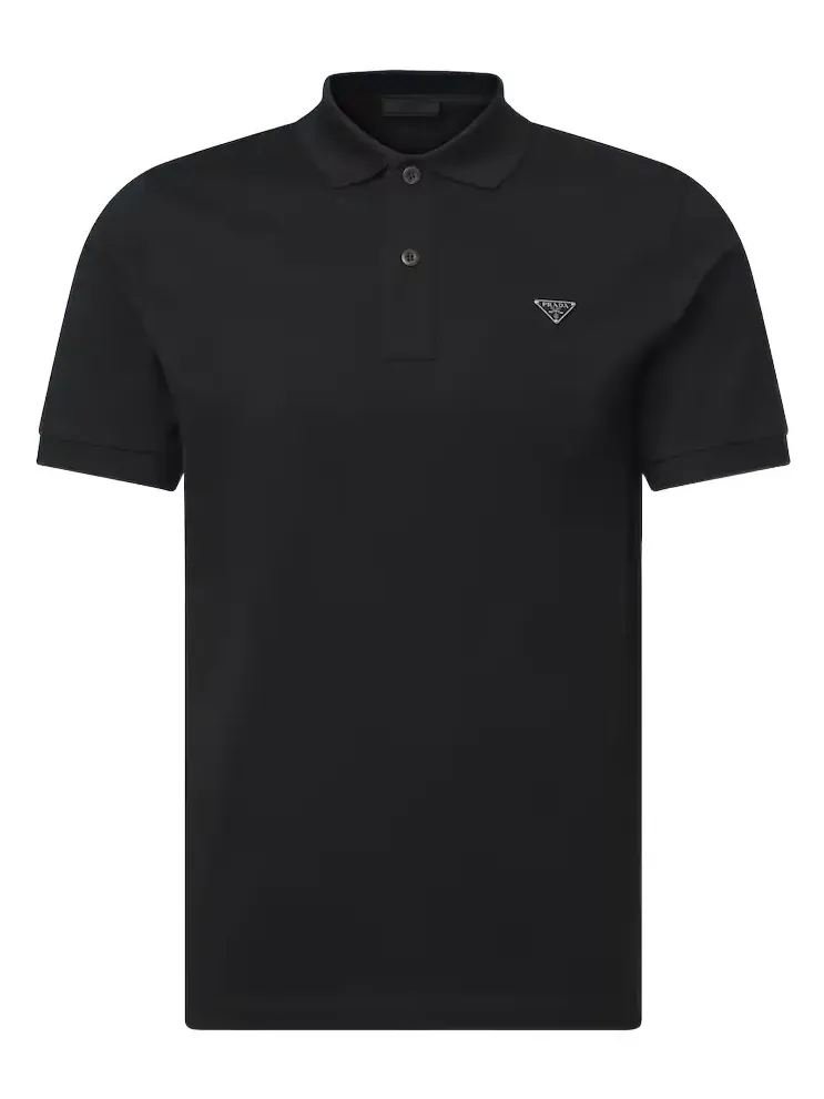 Cotton piqué polo shirt