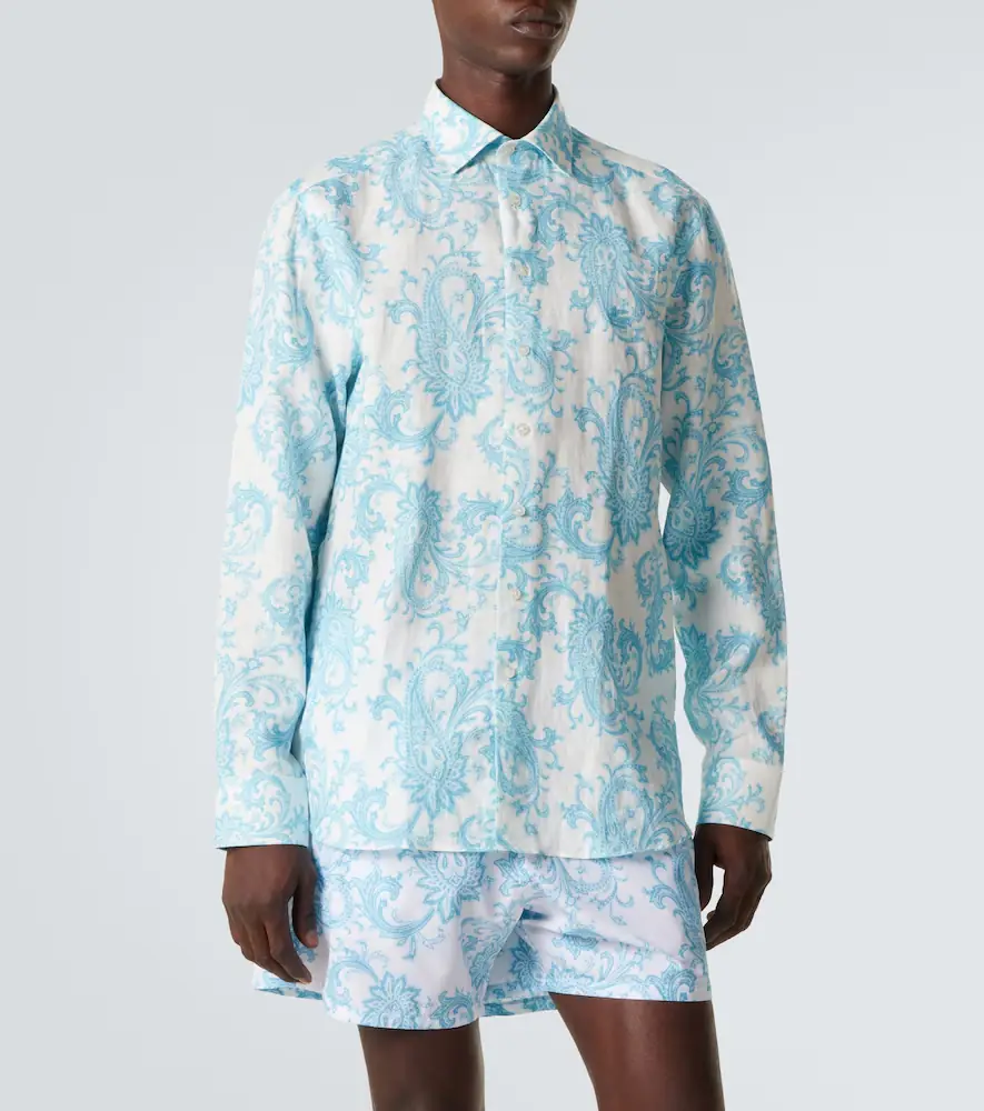 Etro Paisley linen shirt | Thumbnail 3 Etro Paisley linen shirt | Thumbnail 3