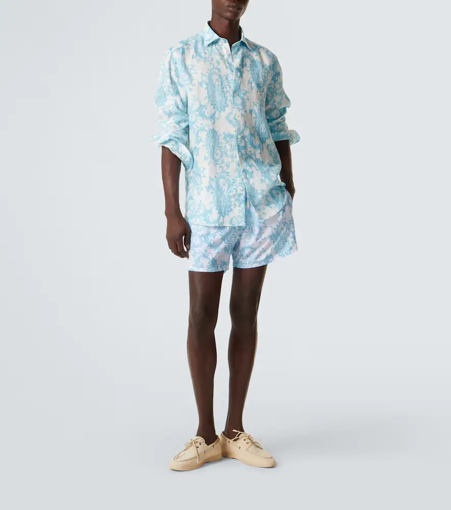 Etro Paisley linen shirt | Thumbnail 4 Etro Paisley linen shirt | Thumbnail 4