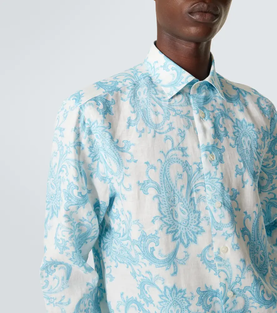 Etro Paisley linen shirt | Thumbnail 5 Etro Paisley linen shirt | Thumbnail 5