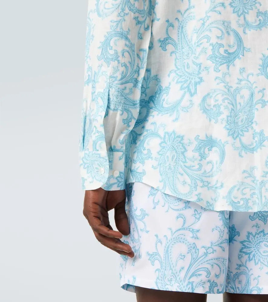 Etro Paisley linen shirt | Thumbnail 6 Etro Paisley linen shirt | Thumbnail 6