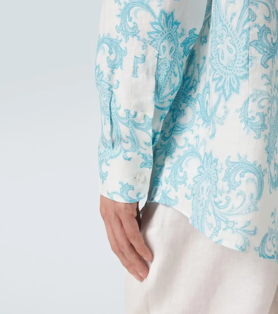Etro Paisley linen shirt | Thumbnail 7 Etro Paisley linen shirt | Thumbnail 7