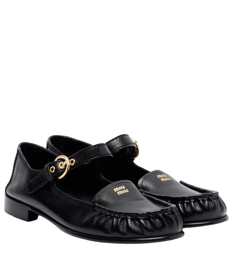 Miu Miu Leather loafers | Image 1 Miu Miu Leather loafers | Image 1