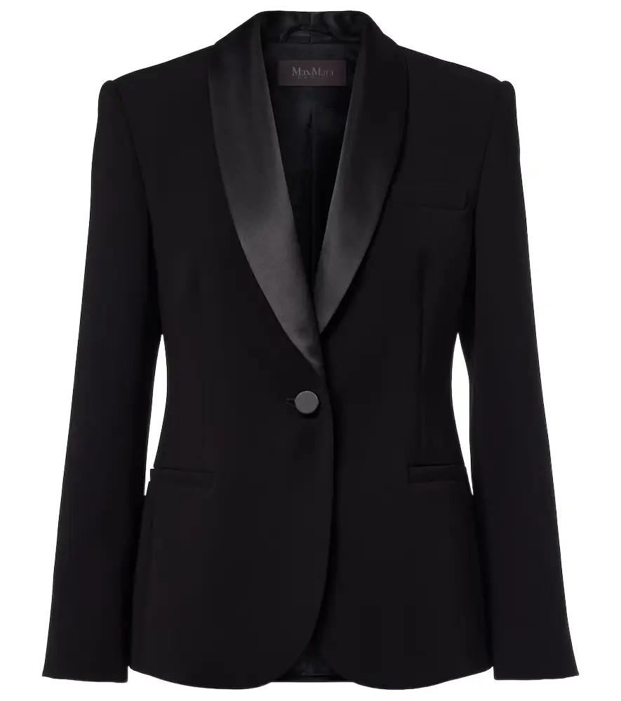 Max Mara Scatola cady tuxedo jacket | Image 1 Max Mara Scatola cady tuxedo jacket | Image 1