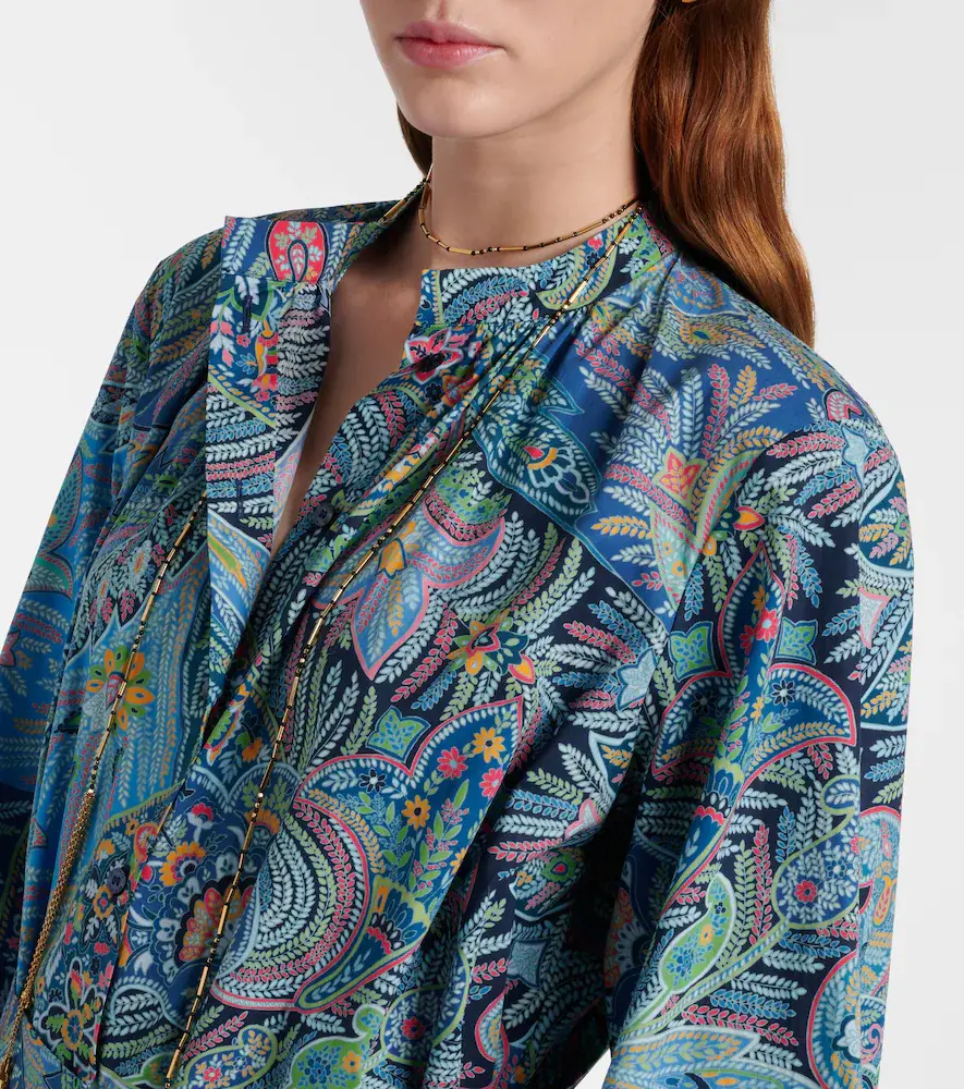 Etro Paisley cotton-blend shirt dress | Thumbnail 3 Etro Paisley cotton-blend shirt dress | Thumbnail 3