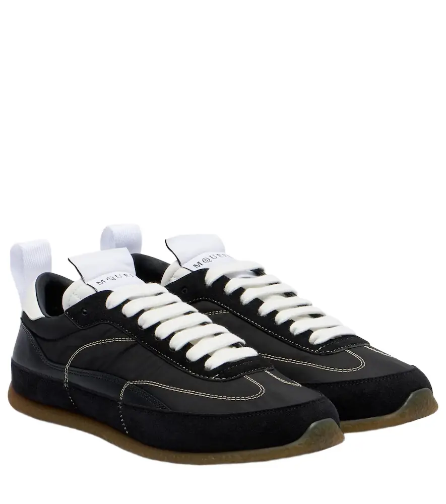 Alexander McQueen EC1 suede-trimmed sneakers | Image 1 Alexander McQueen EC1 suede-trimmed sneakers | Image 1