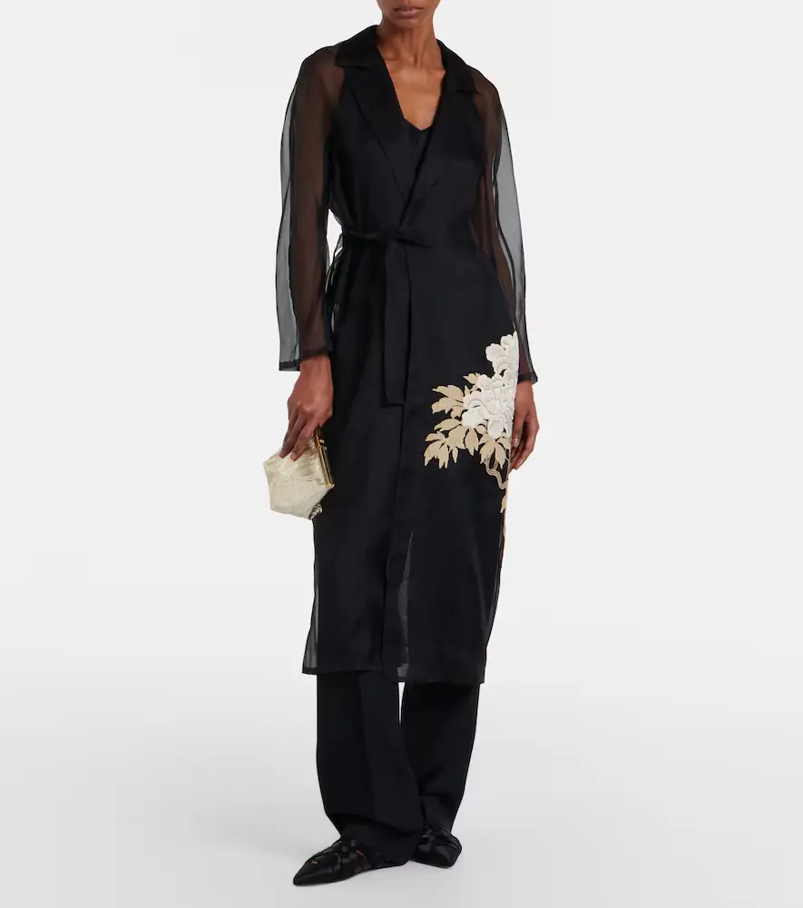 Max Mara Elegante Vodka embroidered silk robe | Thumbnail 6