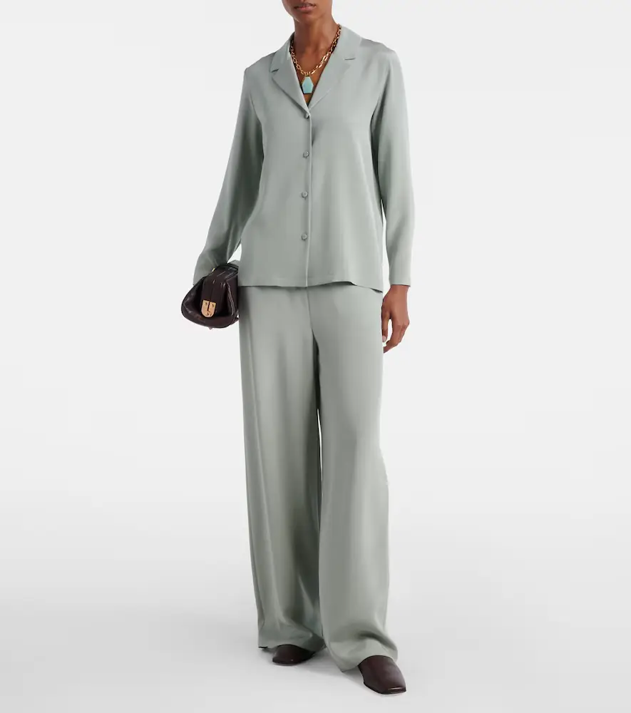 Max Mara Aedo silk-blend satin shirt | Thumbnail 5 Max Mara Aedo silk-blend satin shirt | Thumbnail 5
