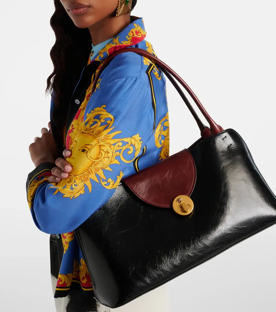 Versace Vivienne Medium leather shoulder bag | Thumbnail 6
