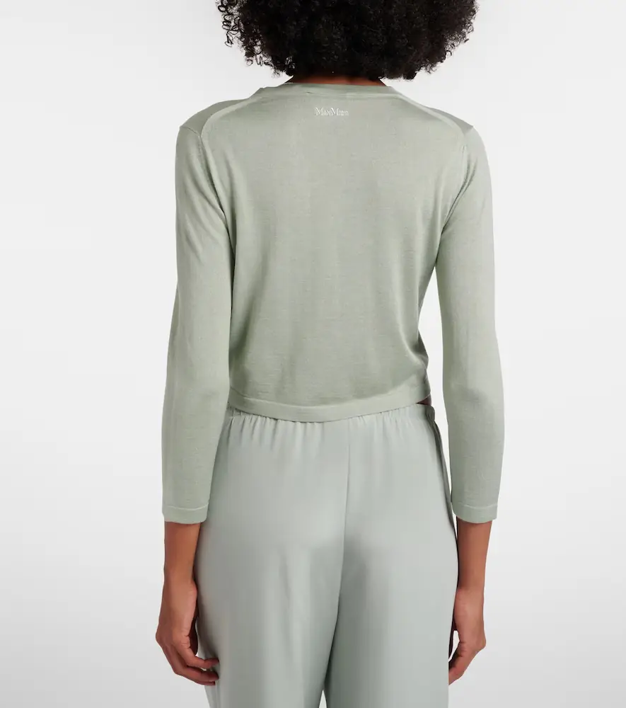 Max Mara Faretra silk and cashmere cardigan | Thumbnail 2 Max Mara Faretra silk and cashmere cardigan | Thumbnail 2