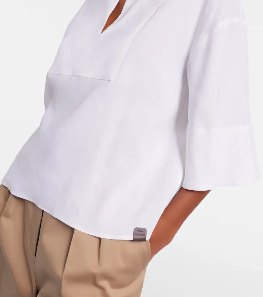 Max Mara Sospiro linen-blend top | Thumbnail 2