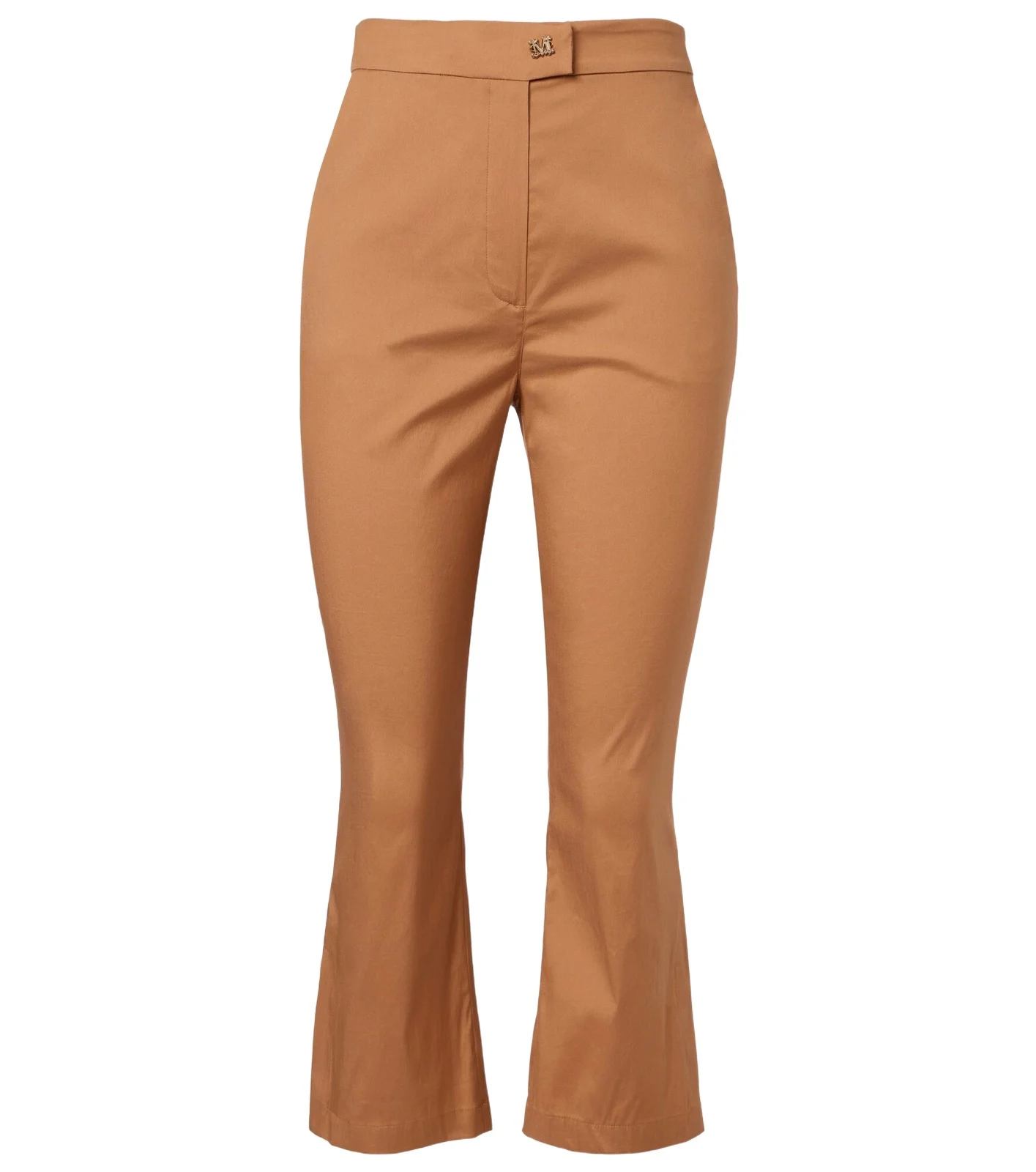 Curve cotton-blend cropped straight pants Curve cotton-blend cropped straight pants