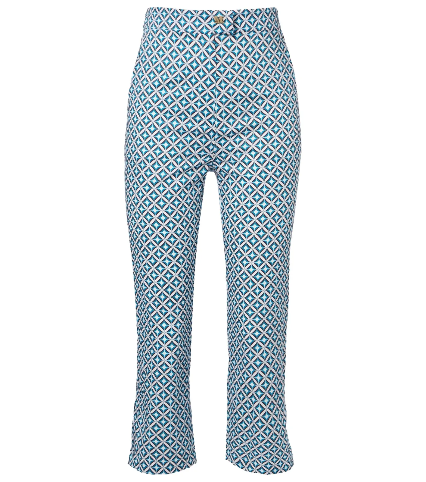 Max Mara Facella printed cotton wide-leg jeans