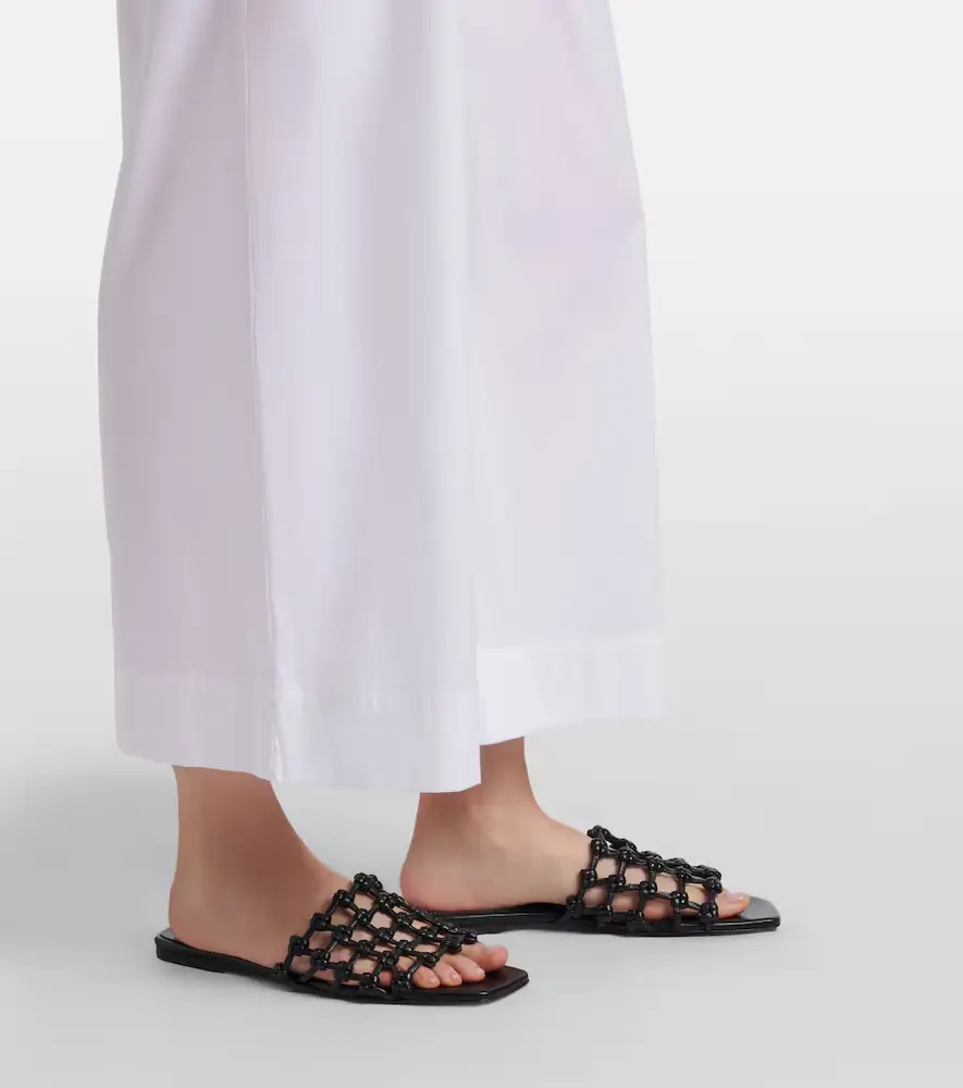 Max Mara Pece cropped cotton-blend wide-leg pants | Thumbnail 3
