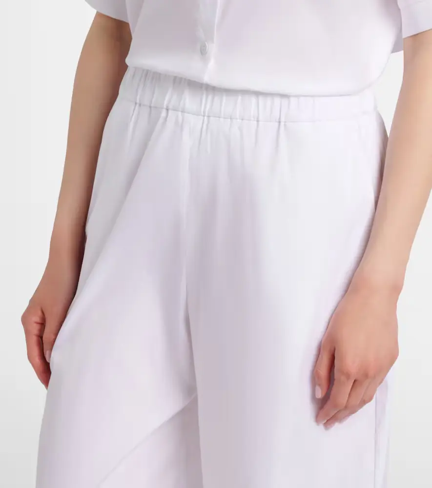 Max Mara Pece cropped cotton-blend wide-leg pants | Thumbnail 4