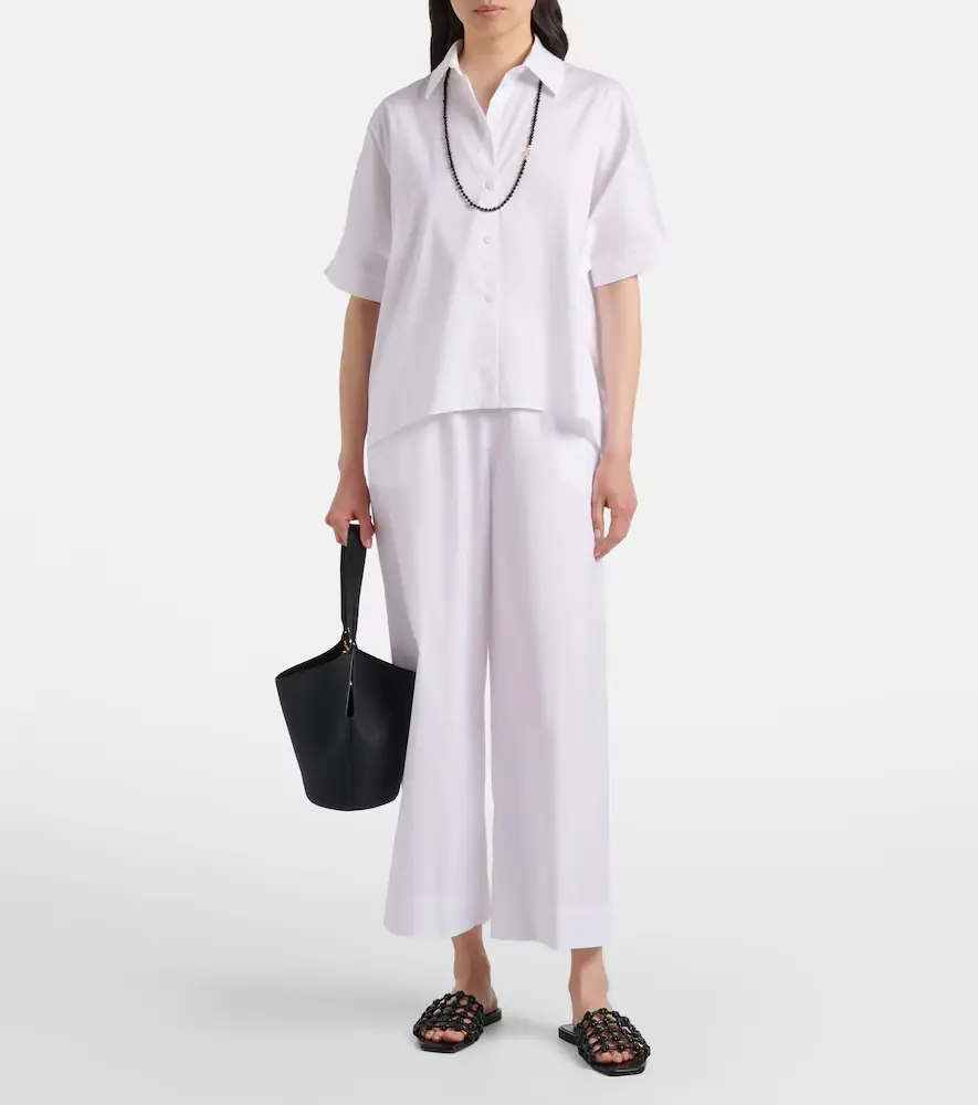 Max Mara Pece cropped cotton-blend wide-leg pants | Thumbnail 5