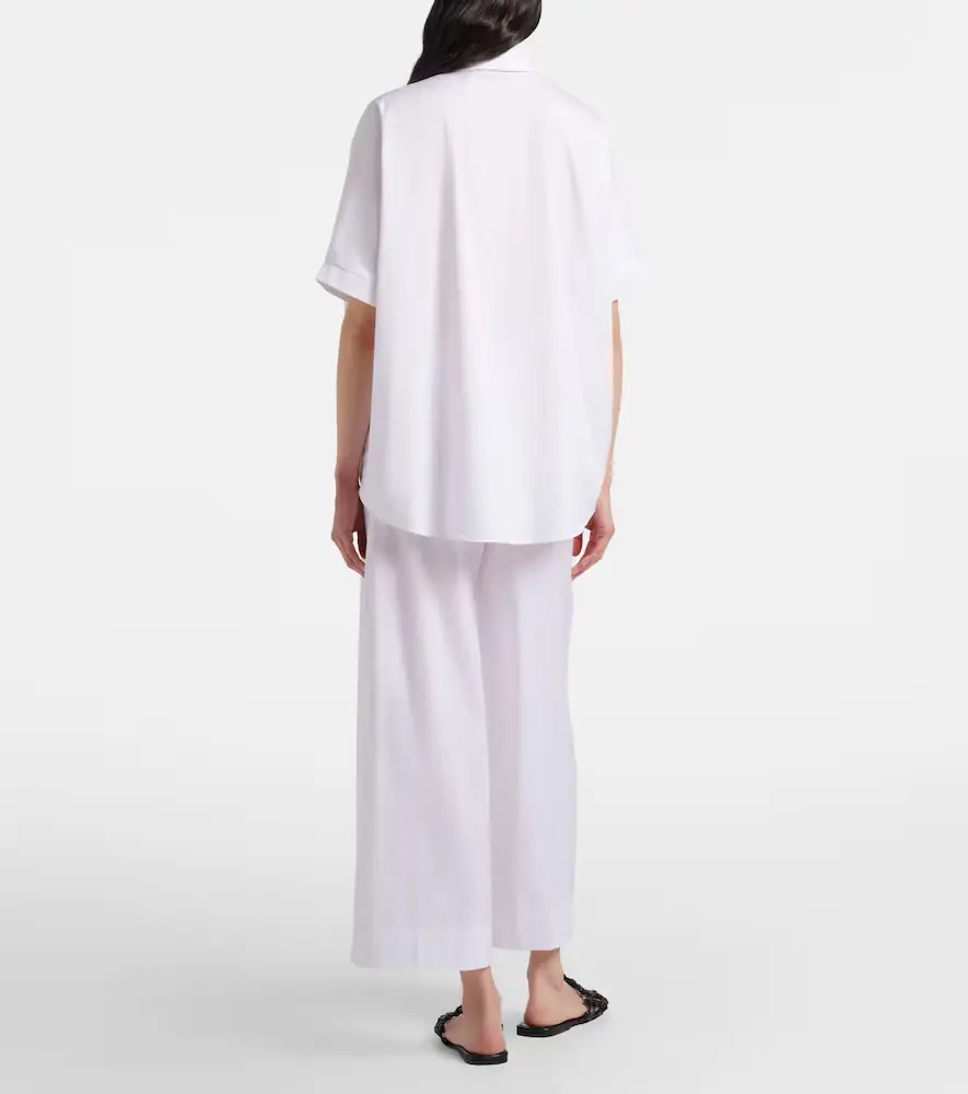 Max Mara Pece cropped cotton-blend wide-leg pants | Thumbnail 6