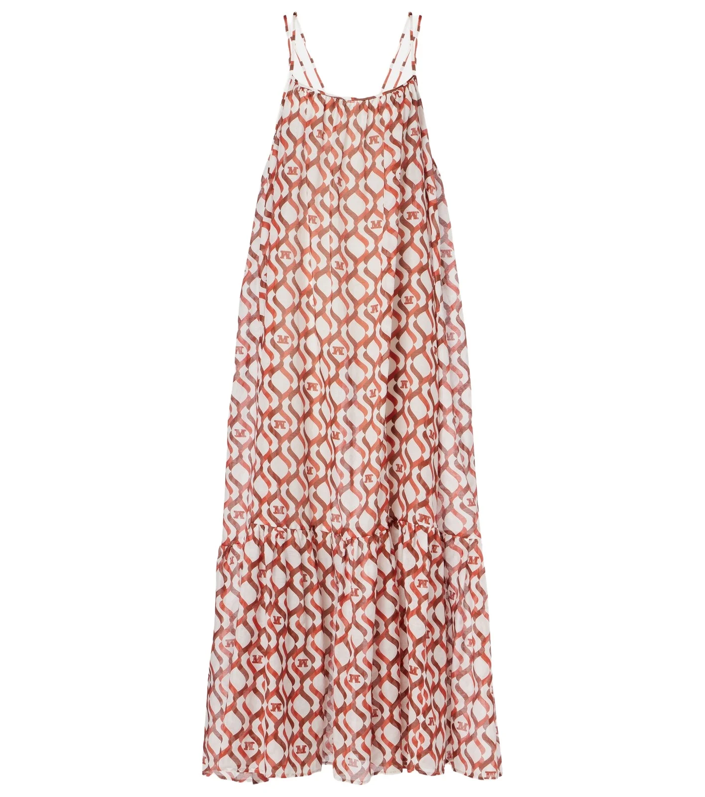 Alisso printed cotton and silk midi dress Alisso printed cotton and silk midi dress