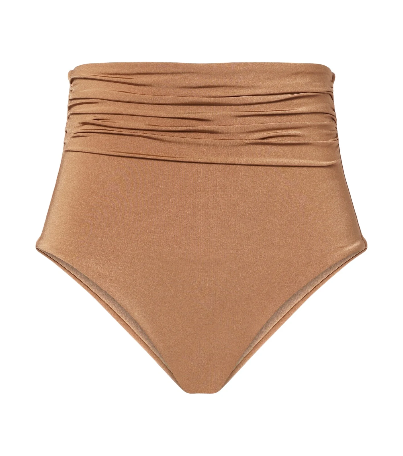 Max Mara Salli draped high-rise bikini bottoms