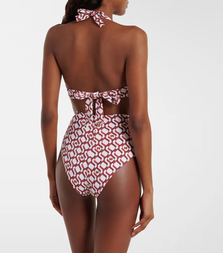 Max Mara Avena printed halterneck bikini top | Thumbnail 3 Max Mara Avena printed halterneck bikini top | Thumbnail 3
