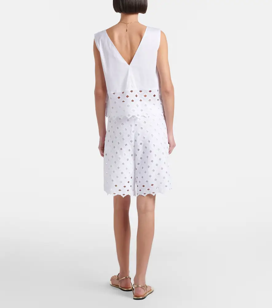 Max Mara Uguale broderie anglaise Bermuda shorts | Thumbnail 4 Max Mara Uguale broderie anglaise Bermuda shorts | Thumbnail 4