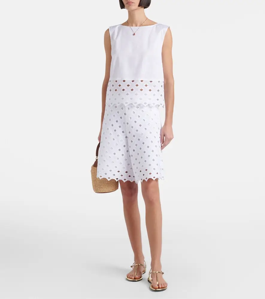 Max Mara Uguale broderie anglaise Bermuda shorts | Thumbnail 5 Max Mara Uguale broderie anglaise Bermuda shorts | Thumbnail 5