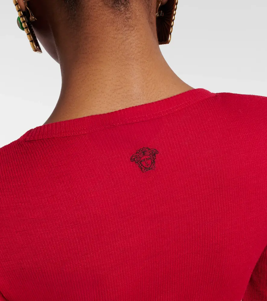 Versace Medusa virgin wool T-shirt | Thumbnail 3 Versace Medusa virgin wool T-shirt | Thumbnail 3