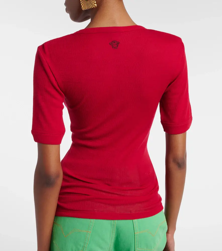 Versace Medusa virgin wool T-shirt | Thumbnail 6 Versace Medusa virgin wool T-shirt | Thumbnail 6