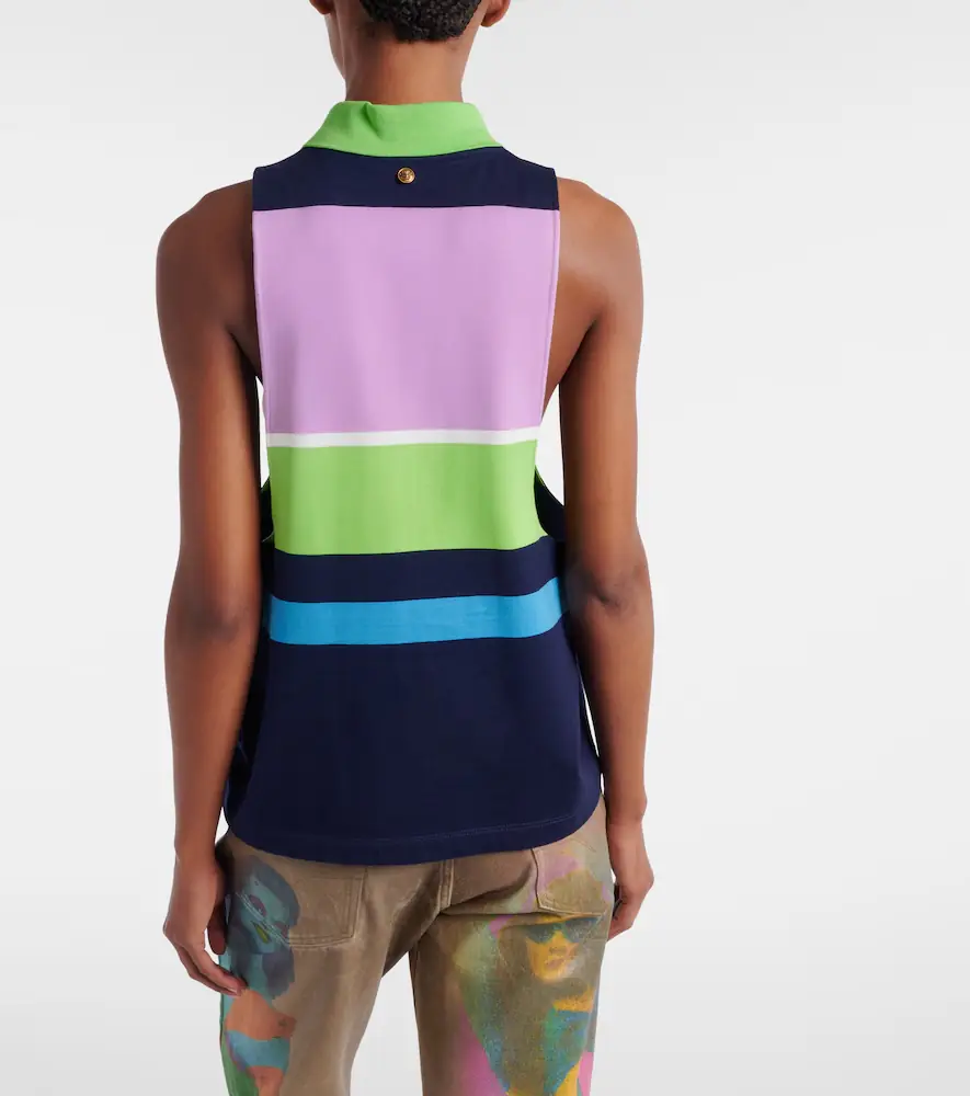 Versace Striped cotton jersey tank top | Thumbnail 4 Versace Striped cotton jersey tank top | Thumbnail 4