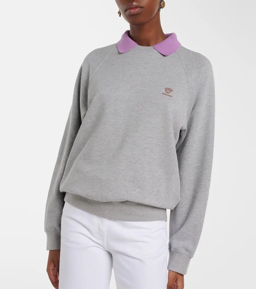 Versace Cotton jersey sweatshirt | Thumbnail 4