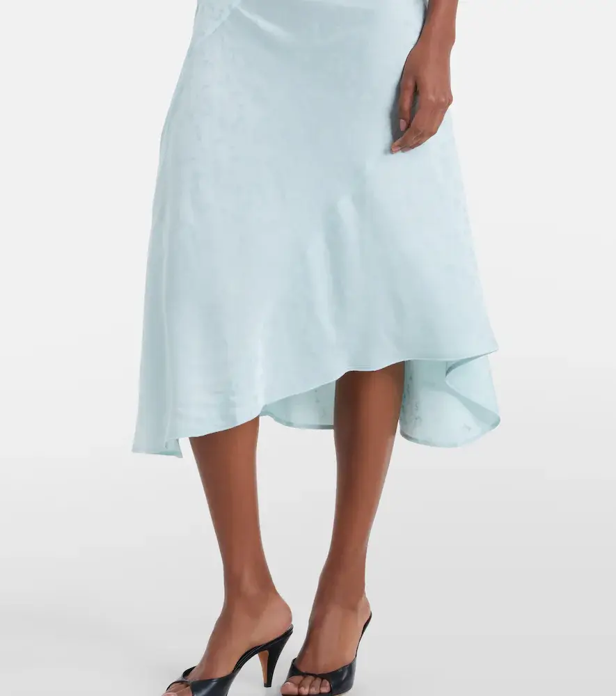 Victoria Beckham Asymmetric floral midi dress | Thumbnail 6 Victoria Beckham Asymmetric floral midi dress | Thumbnail 6