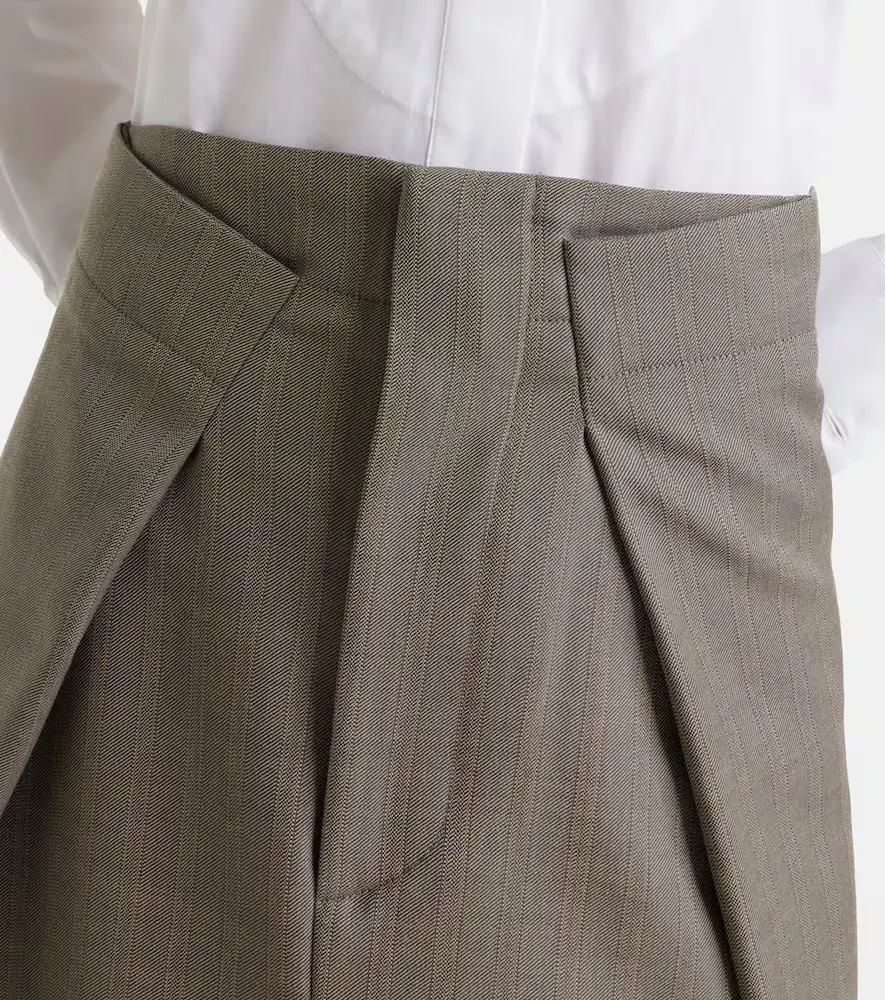 Victoria Beckham Asymmetric virgin wool midi skirt | Thumbnail 3 Victoria Beckham Asymmetric virgin wool midi skirt | Thumbnail 3