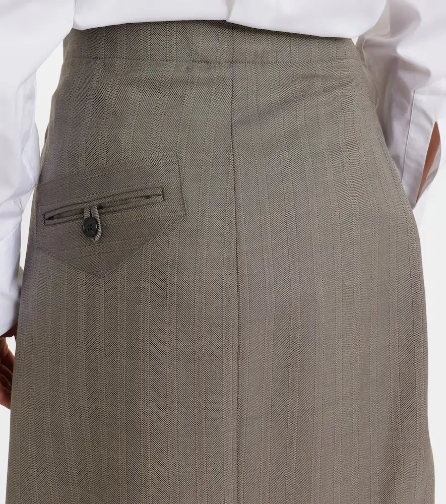 Victoria Beckham Asymmetric virgin wool midi skirt | Thumbnail 5 Victoria Beckham Asymmetric virgin wool midi skirt | Thumbnail 5