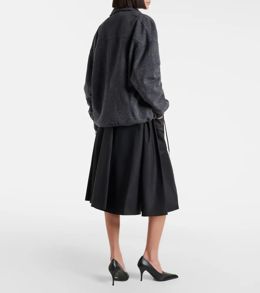 Prada Re-Nylon belted midi skirt | Thumbnail 6 Prada Re-Nylon belted midi skirt | Thumbnail 6