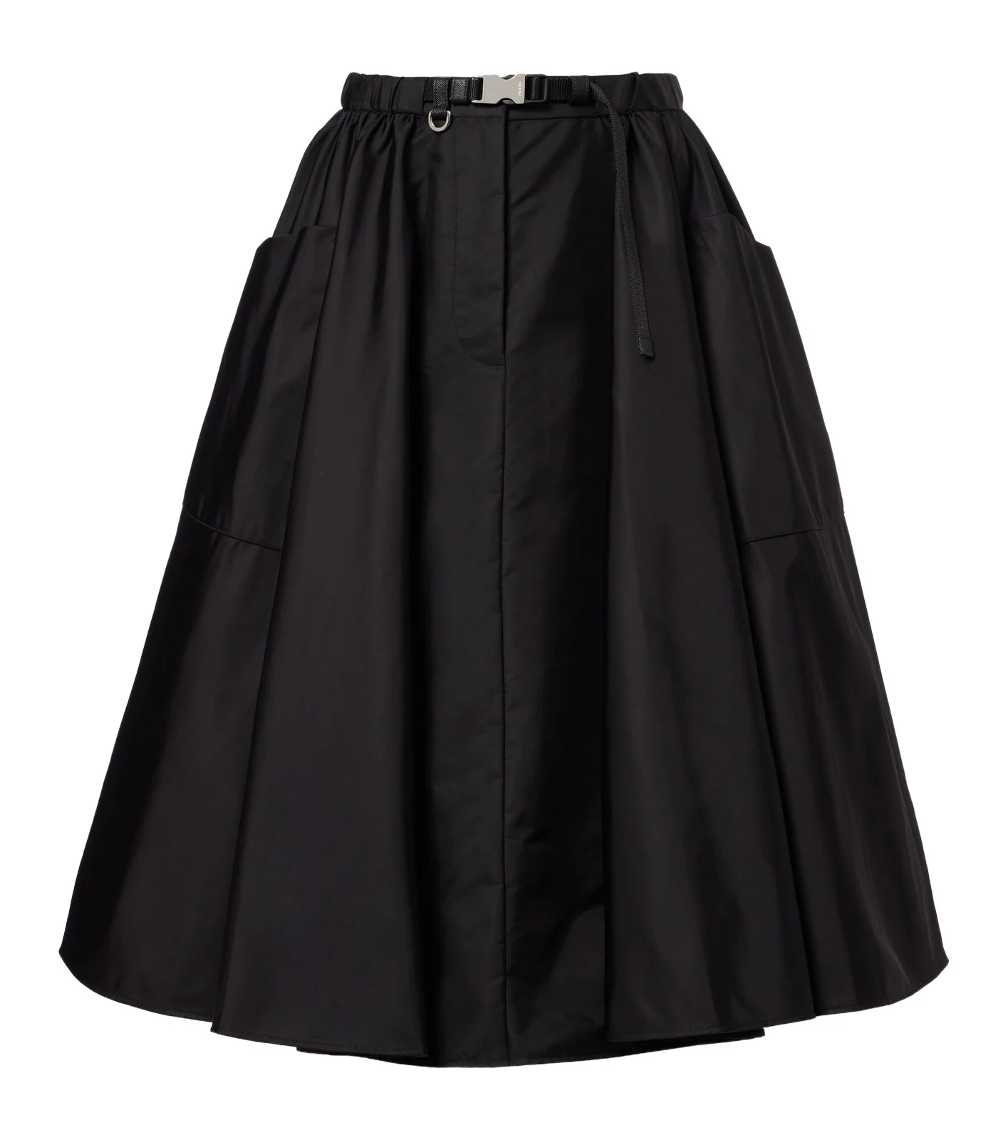 Prada Re-Nylon belted midi skirt
