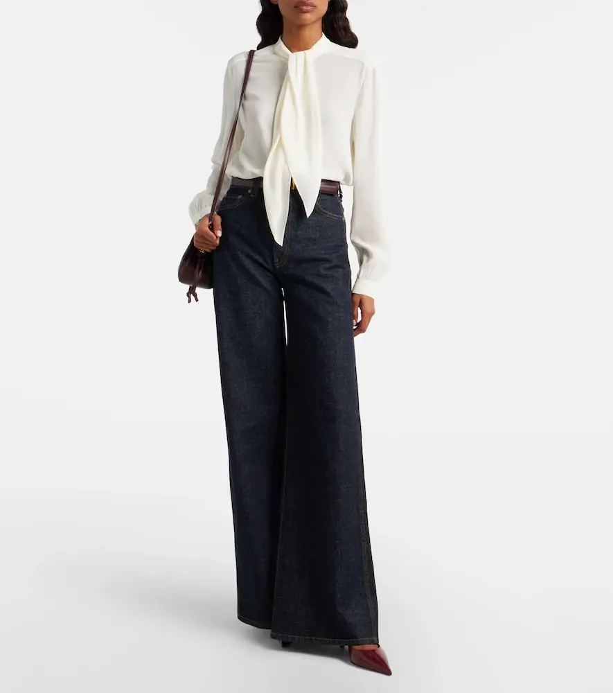 Tory Burch Tie-neck georgette blouse | Thumbnail 2 Tory Burch Tie-neck georgette blouse | Thumbnail 2