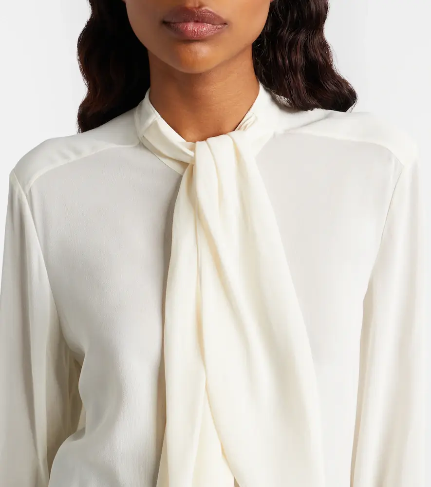 Tory Burch Tie-neck georgette blouse | Thumbnail 3 Tory Burch Tie-neck georgette blouse | Thumbnail 3