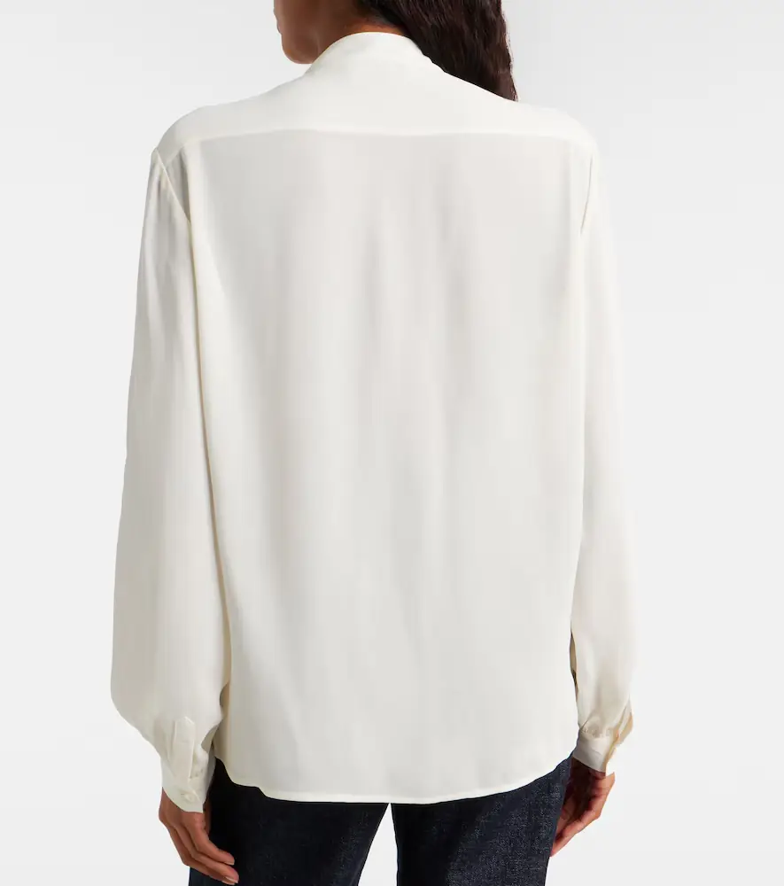 Tory Burch Tie-neck georgette blouse | Thumbnail 4 Tory Burch Tie-neck georgette blouse | Thumbnail 4