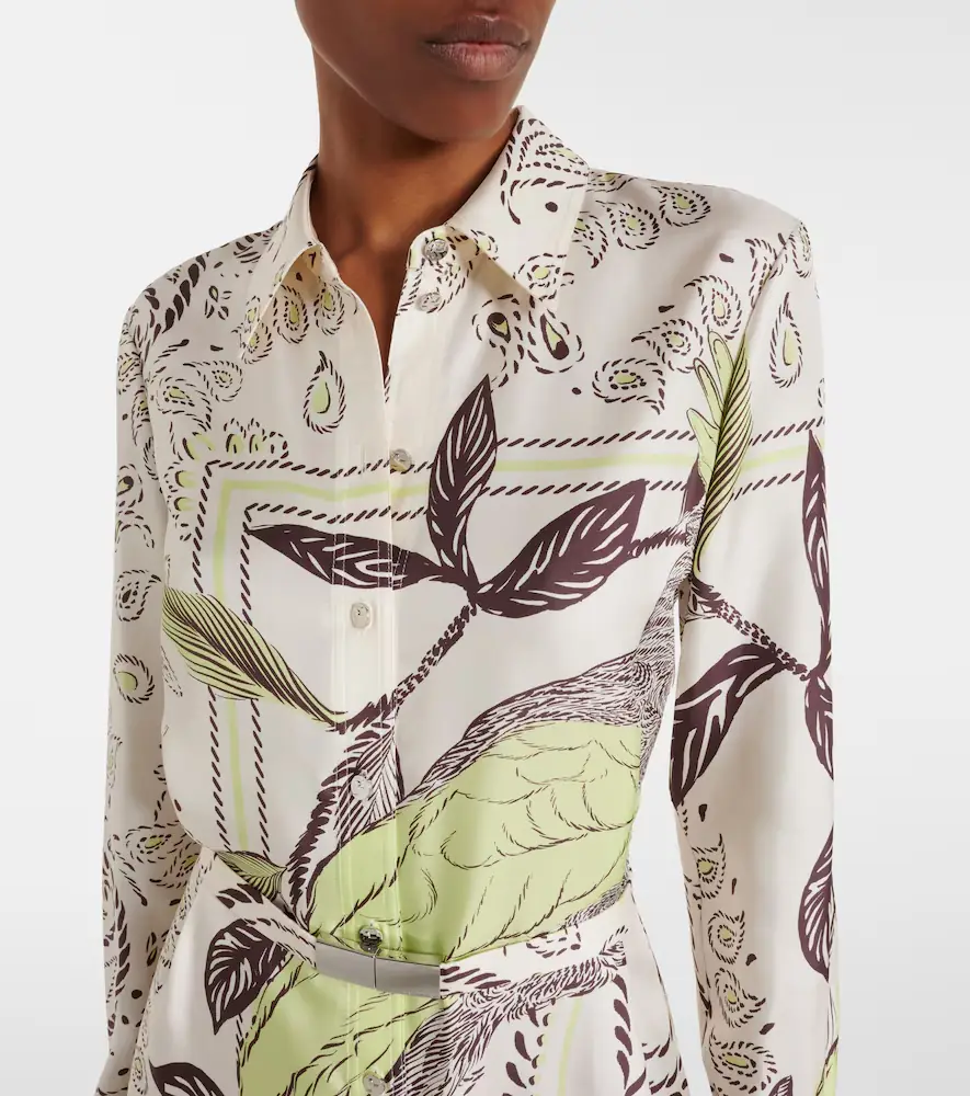 Tory Burch Belted printed silk midi dress | Thumbnail 5 Tory Burch Belted printed silk midi dress | Thumbnail 5