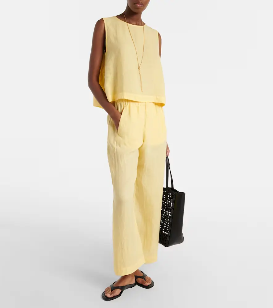 Velvet Maxine linen top | Thumbnail 2
