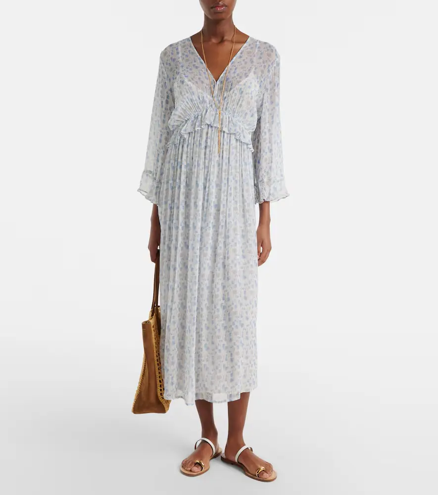 Velvet Aerin floral sheer maxi dress | Thumbnail 4