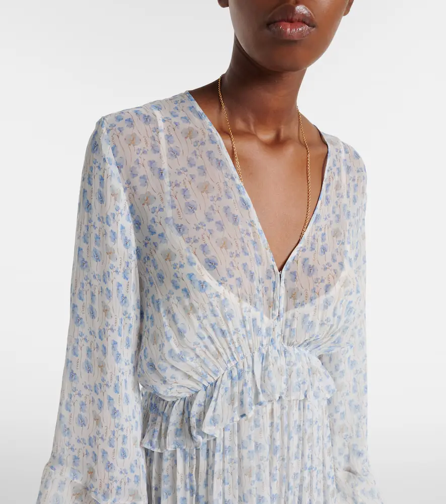 Velvet Aerin floral sheer maxi dress | Thumbnail 5